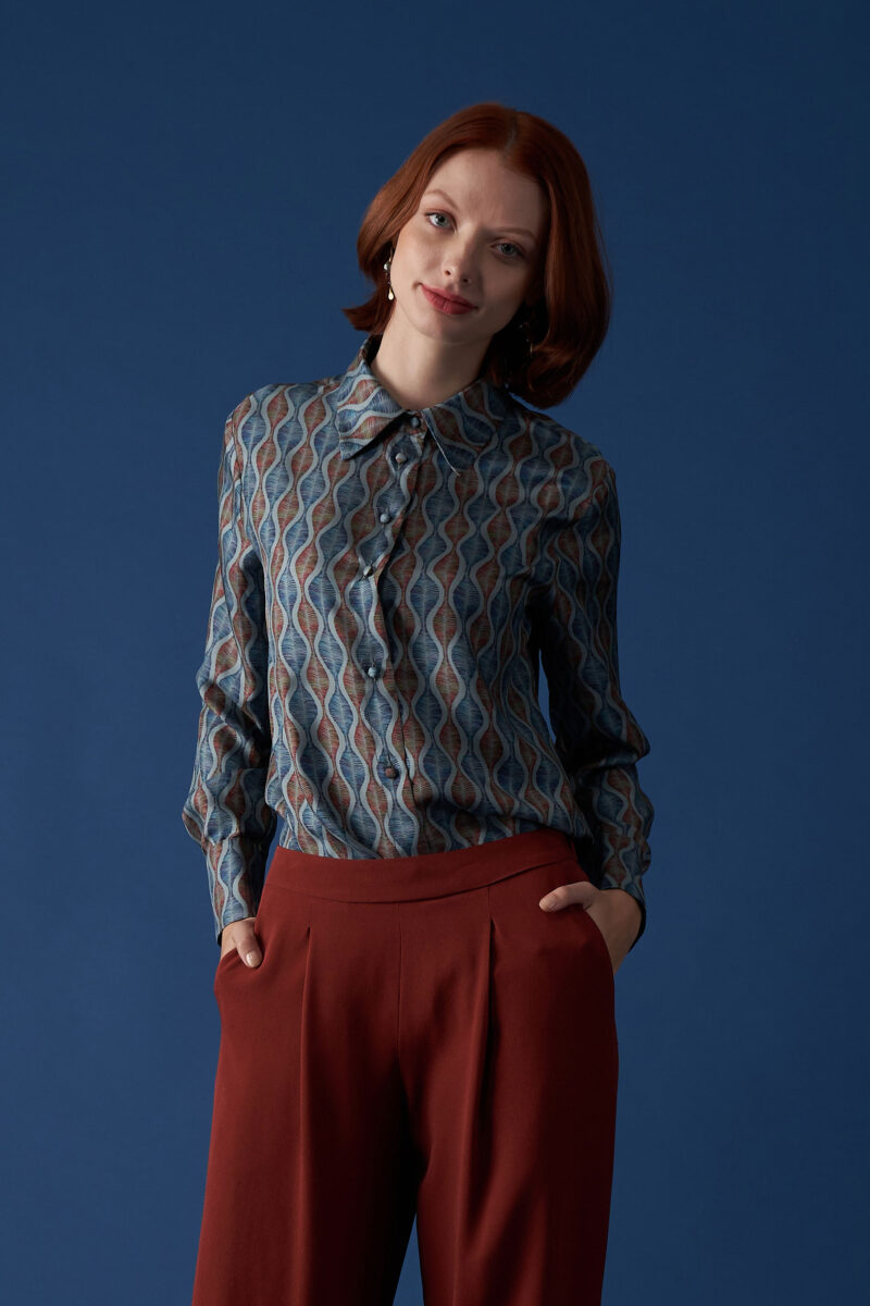 Nina Shirt in Cielo Onda