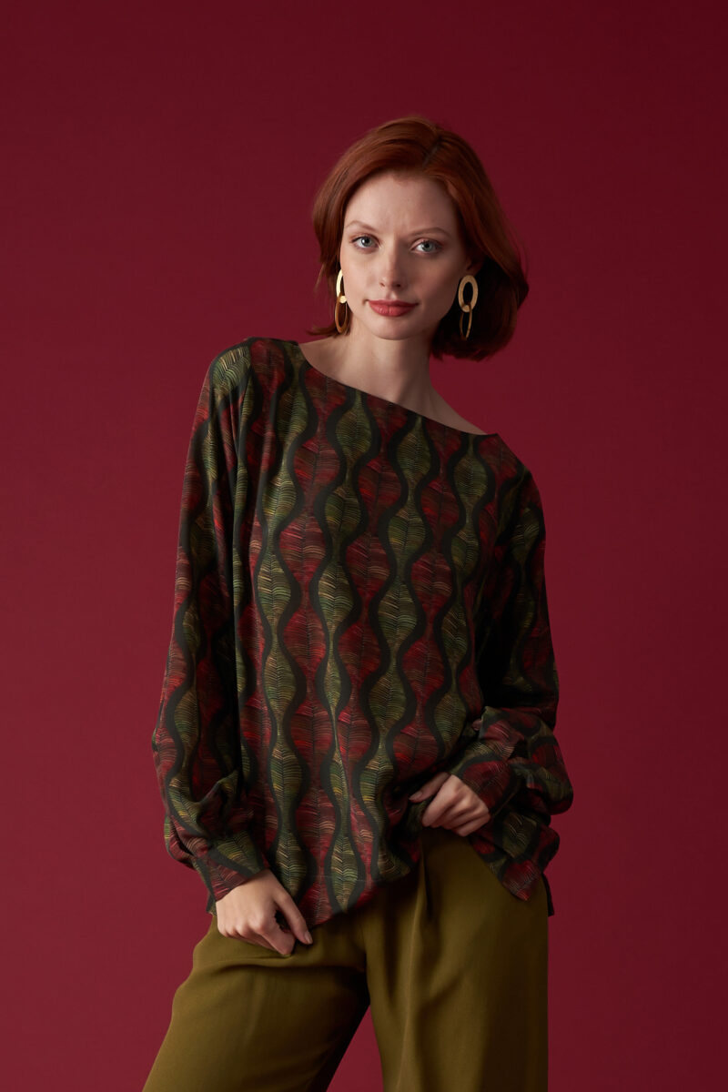 Costanza Blouse in Rossa Onda