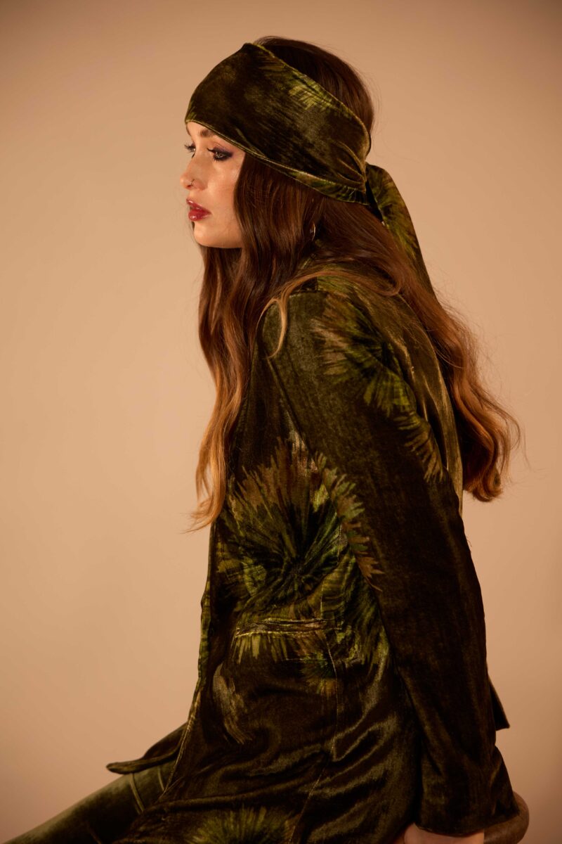 Maude Jacket in Moss Riccio